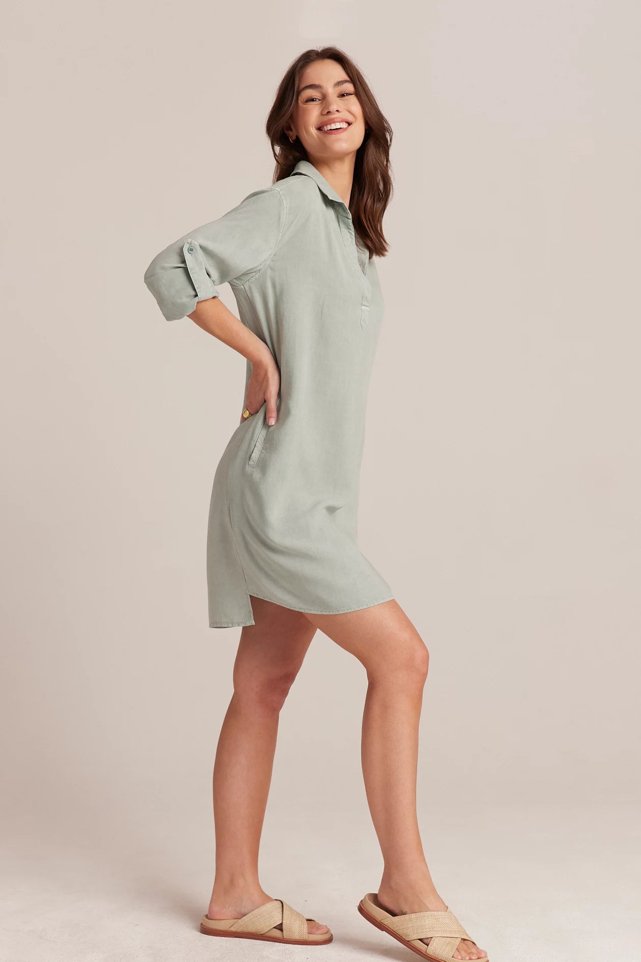 Long Sleeve A-Line Shirt Dress Skirts &amp; Dresses Bella Dahl   