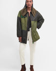 Barbour-GANNI-Bomber-Wax-Jacket-Archive-Olive-Golden-Khaki-Classic
