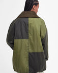 Barbour-GANNI-Bomber-Wax-Jacket-Archive-Olive-Golden-Khaki-Classic