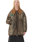Barbour-GANNI-Bomber-Wax-Jacket-Leopard