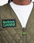    Barbour-GANNI-Reversible-Betty-Liner-Fern-Classic