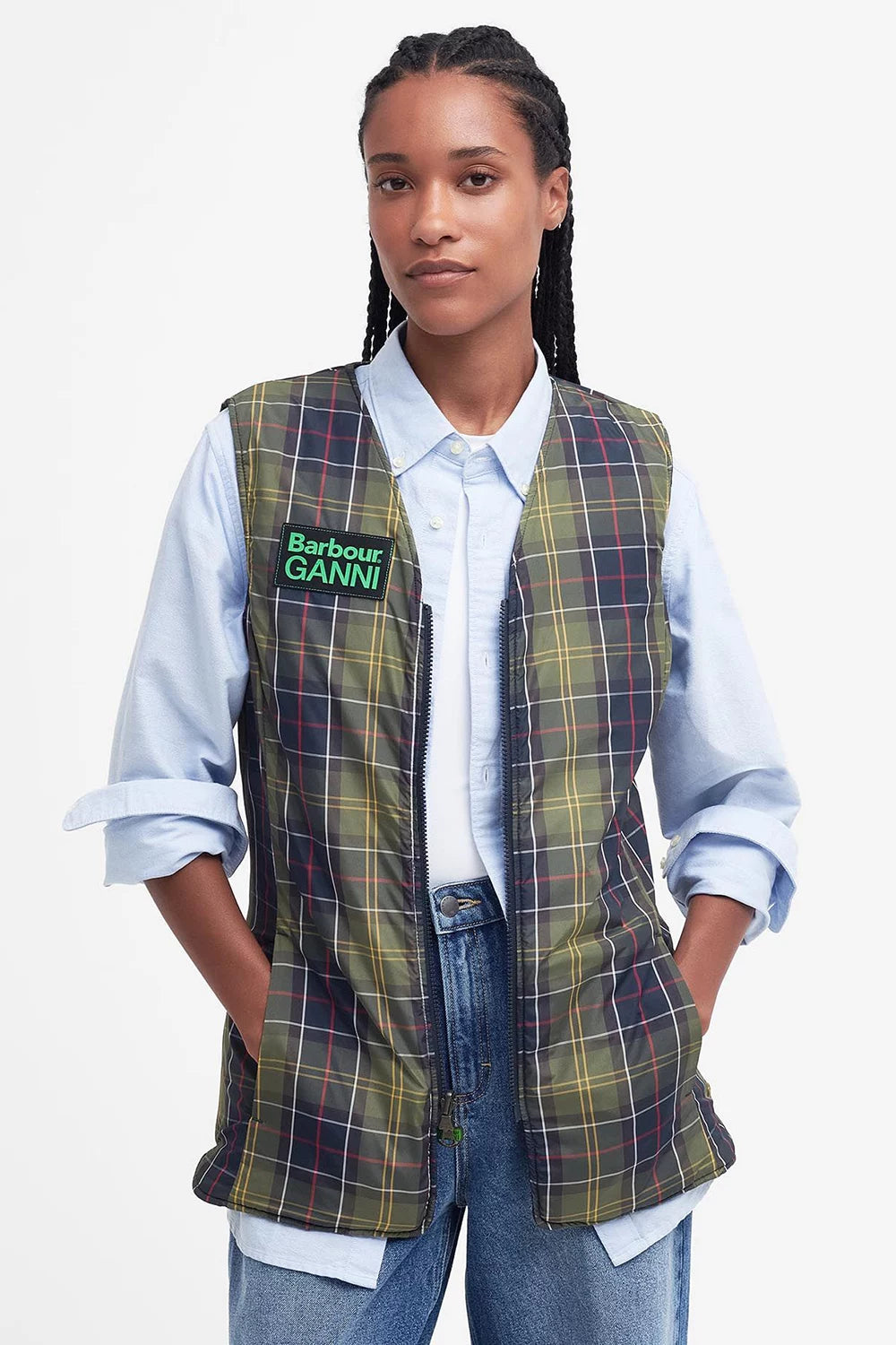 Barbour-GANNI-Reversible-Betty-Liner-Navy-Classic