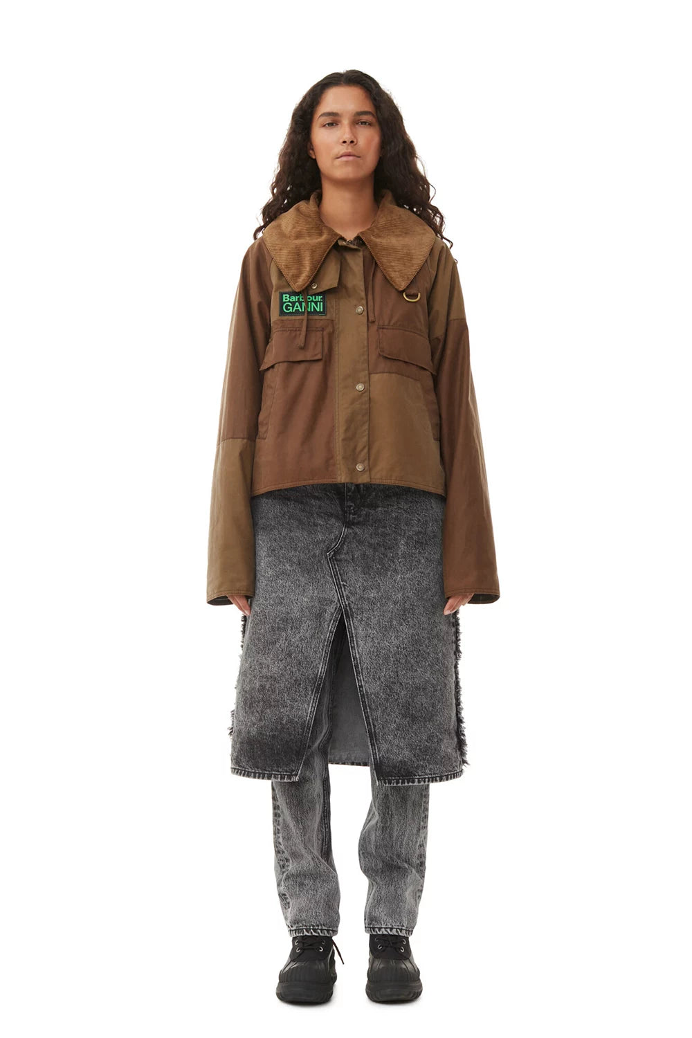 Barbour-GANNI-Spey-Wax-Jacket-Tan-Sand