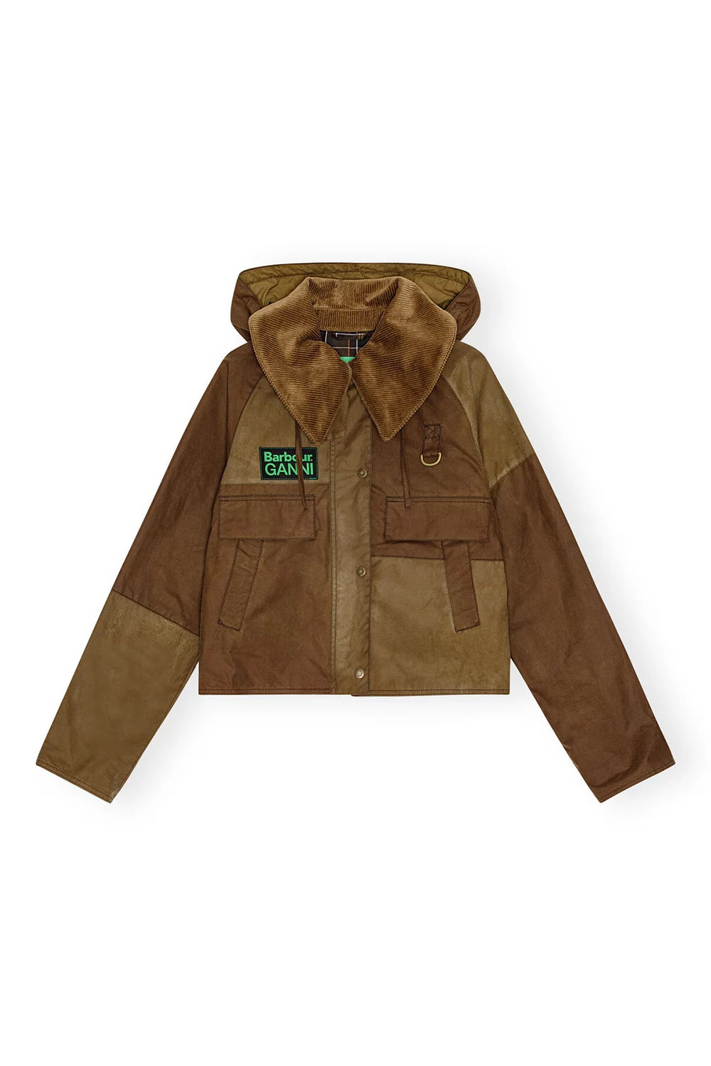 Barbour-GANNI-Spey-Wax-Jacket-Tan-Sand