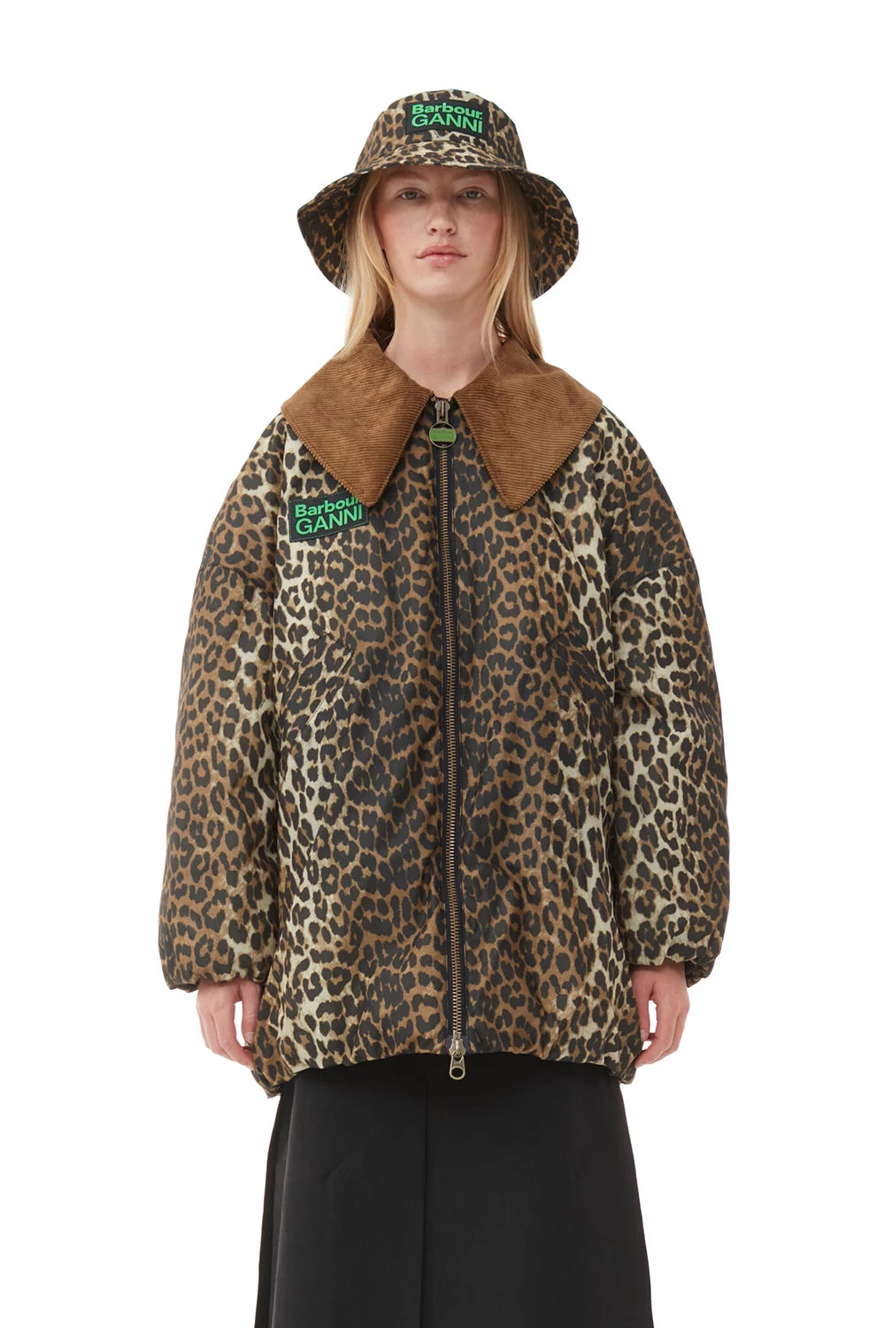 Barbour-GANNI-Waxed-Bucket-Hat-Leopard