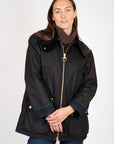 Barbour-Gunnerside-Wax-Jacket-Classic-Black-Sage-Tartan