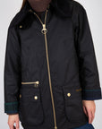 Barbour-Gunnerside-Wax-Jacket-Classic-Black-Sage-Tartan
