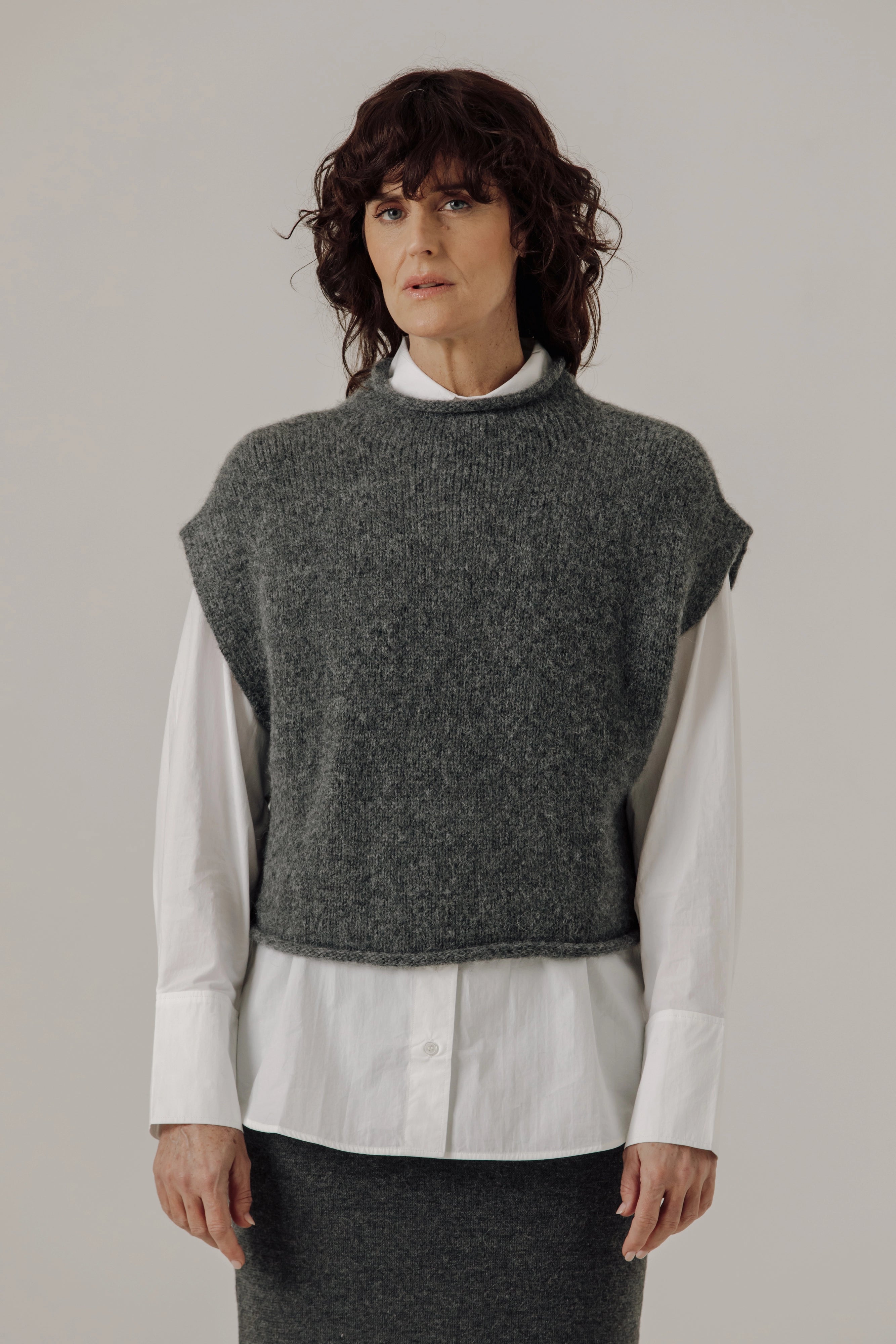 Alpaca Iris Vest Sweaters & Knits Bare Knitwear