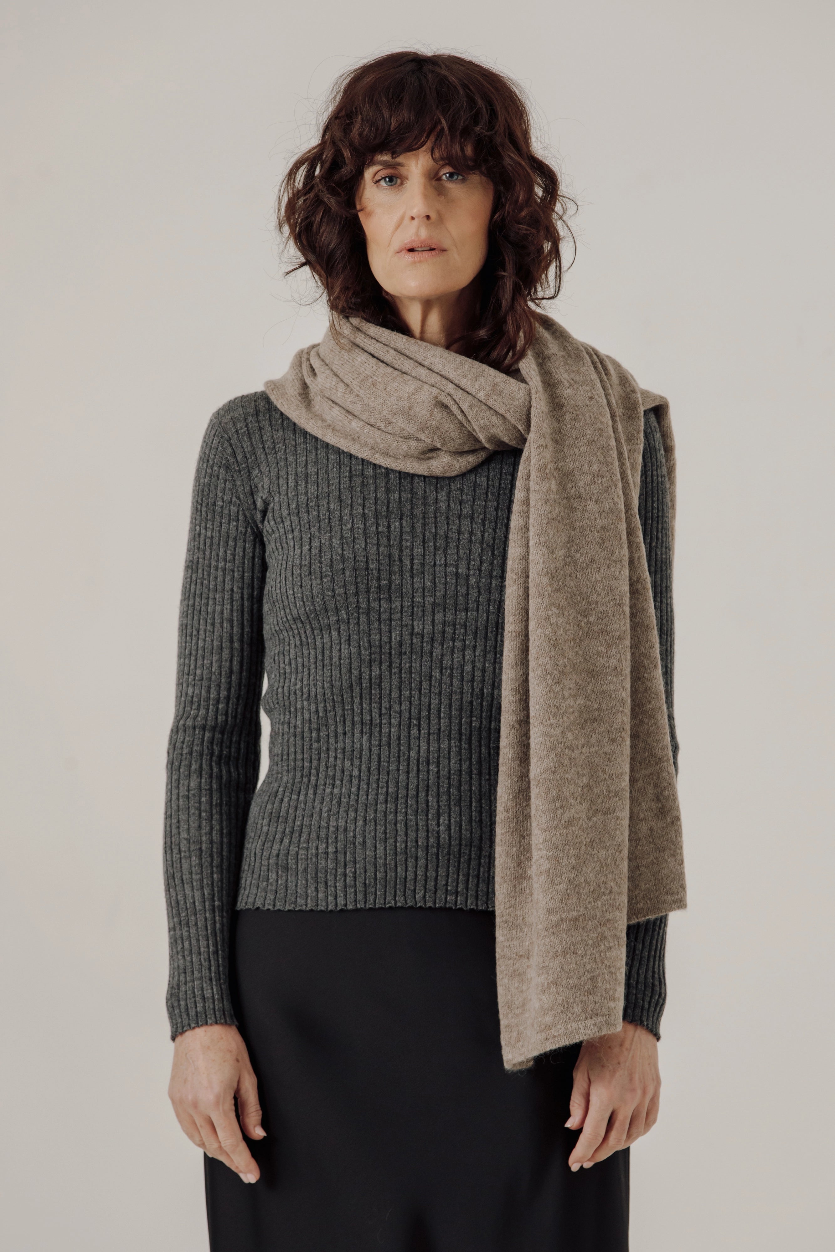Baby Alpaca Travel Wrap Accessories Bare Knitwear