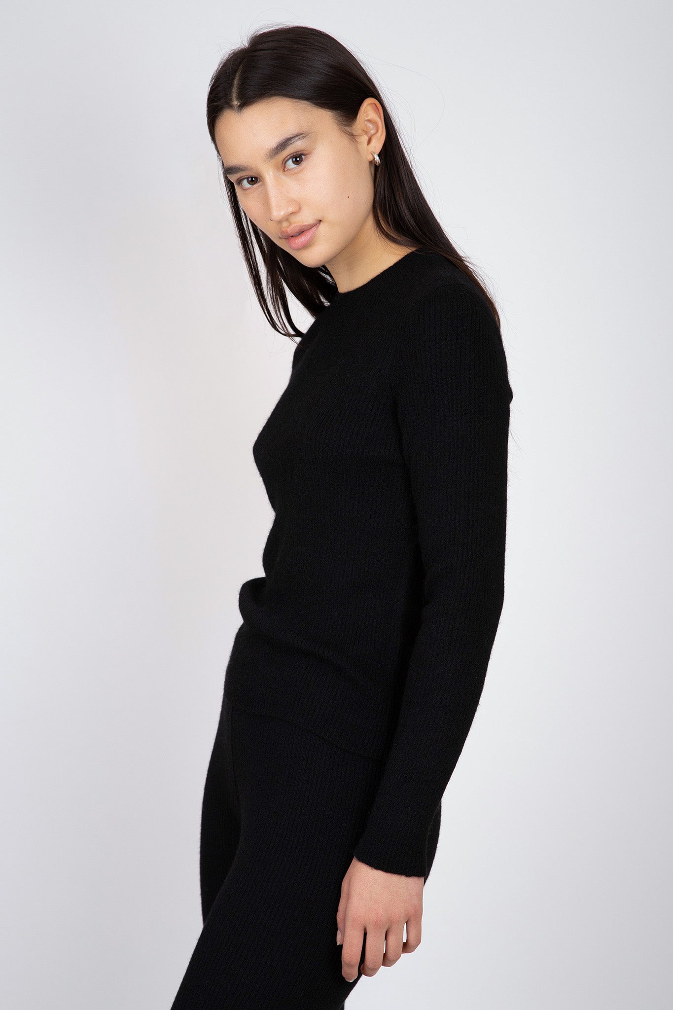 Bare-Knitwear-Marin-Rib-Top-Classic-Black