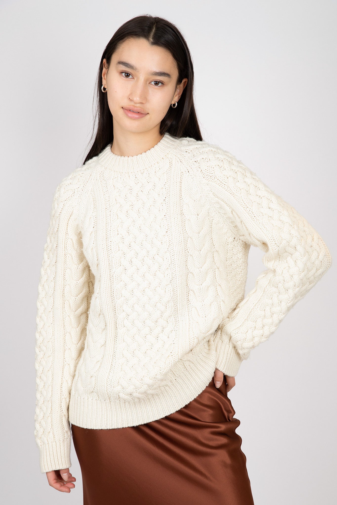    Bare-Knitwear-Porteau-Cable-Crew-Ecru