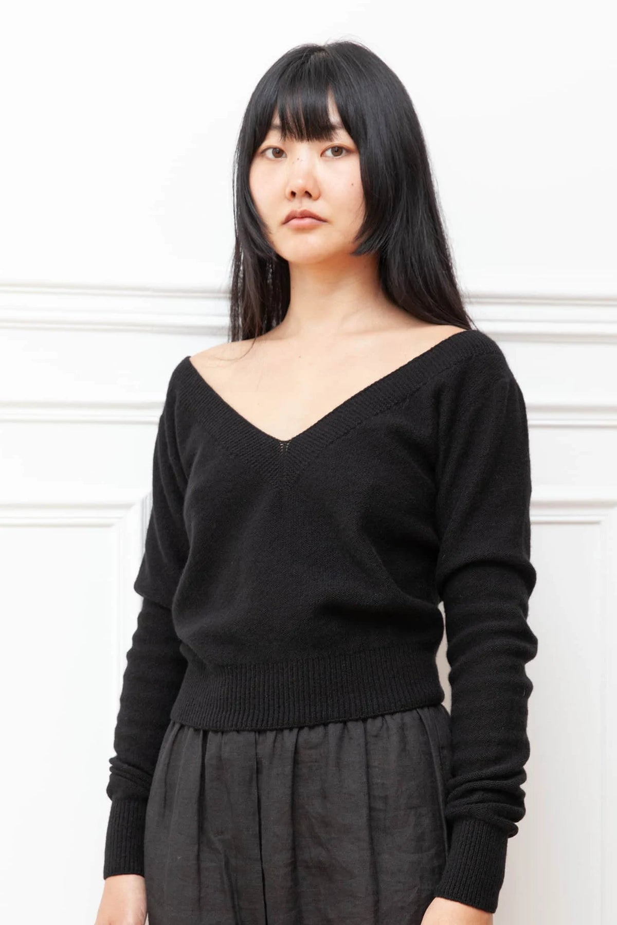 Tier V Neck Sweater Sweaters & Knits Baserange