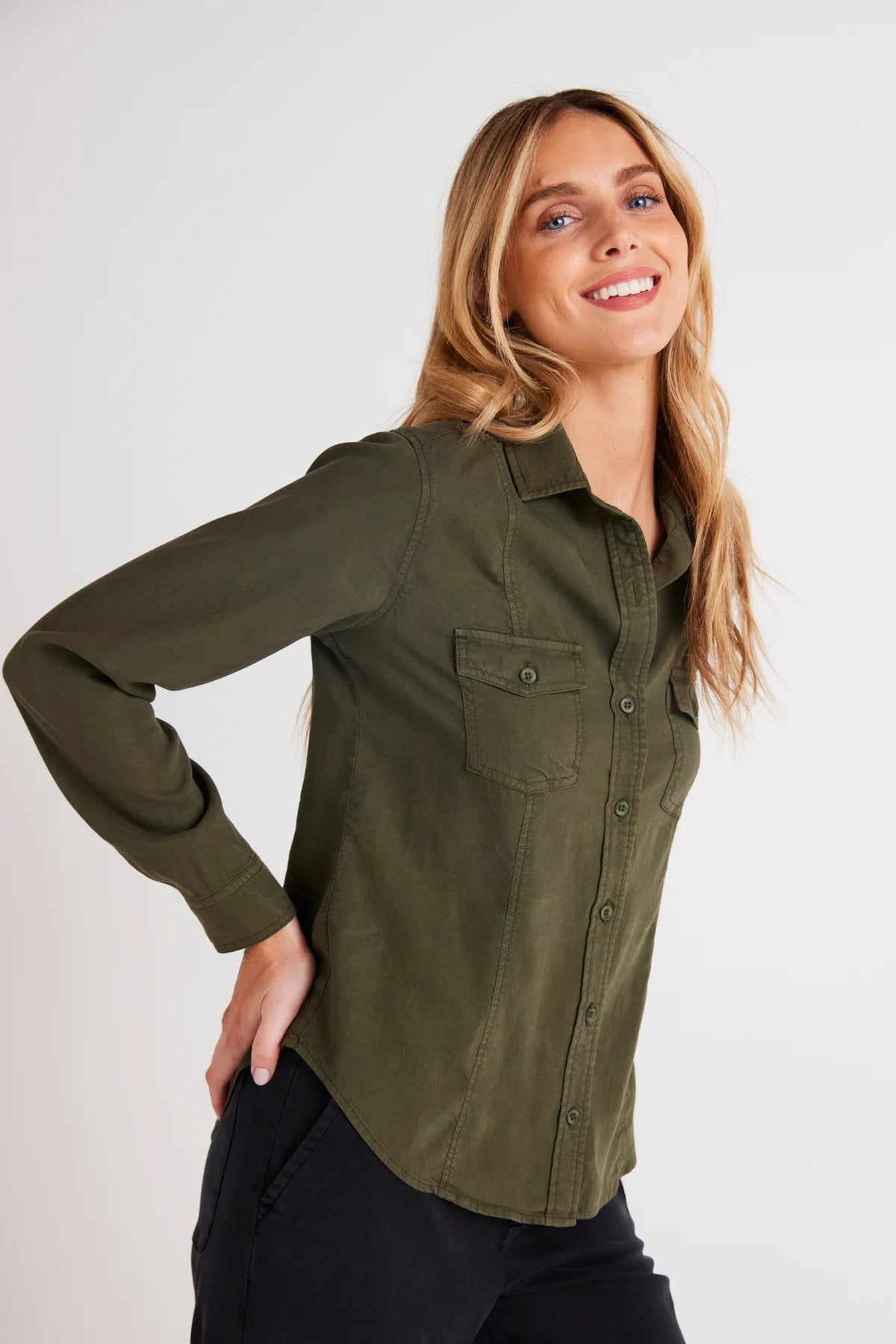 Long Sleeve Seamed Shirt Tops Bella Dahl   