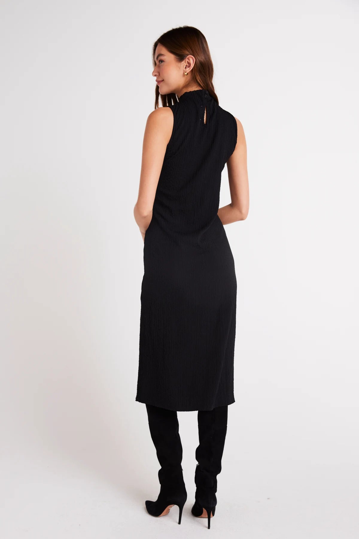 Mock Neck Midi Dress – Hill's Dry Goods