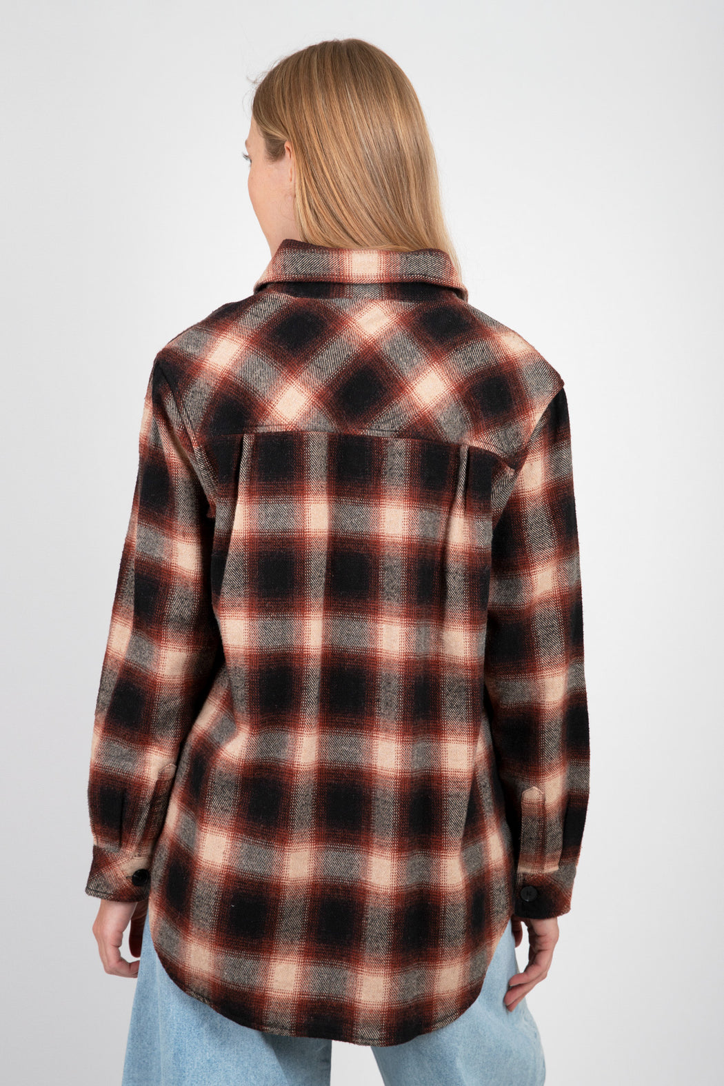    Bella-Dahl-Two-Pocket-Oversize-Shacket-Heritage-Red-Plaid