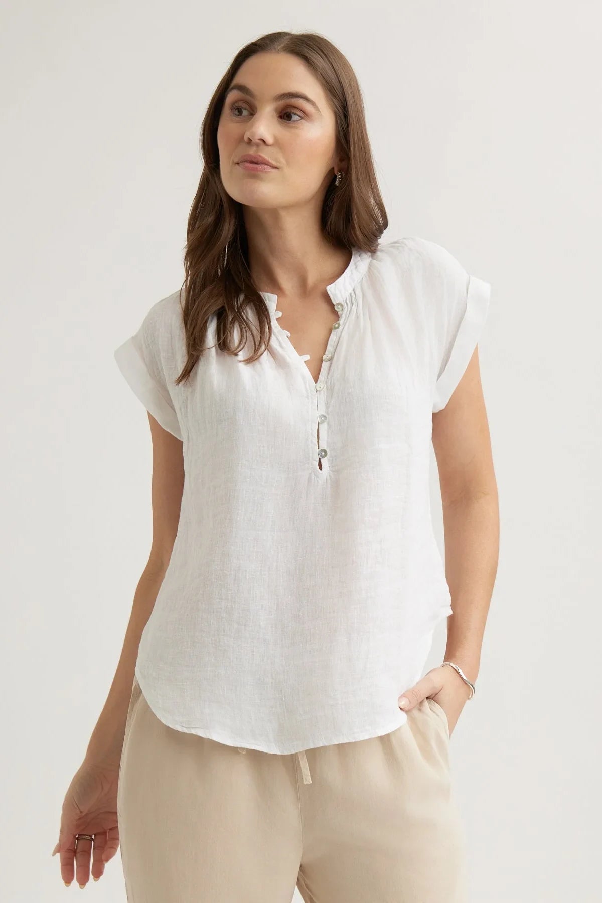 Cap Sleeve Pullover Tops Bella Dahl