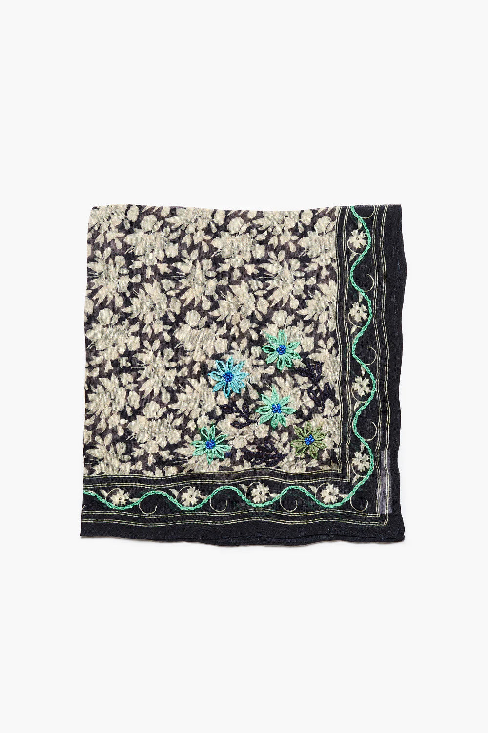 Embroidered Floral Bandana Accessories Chan Luu