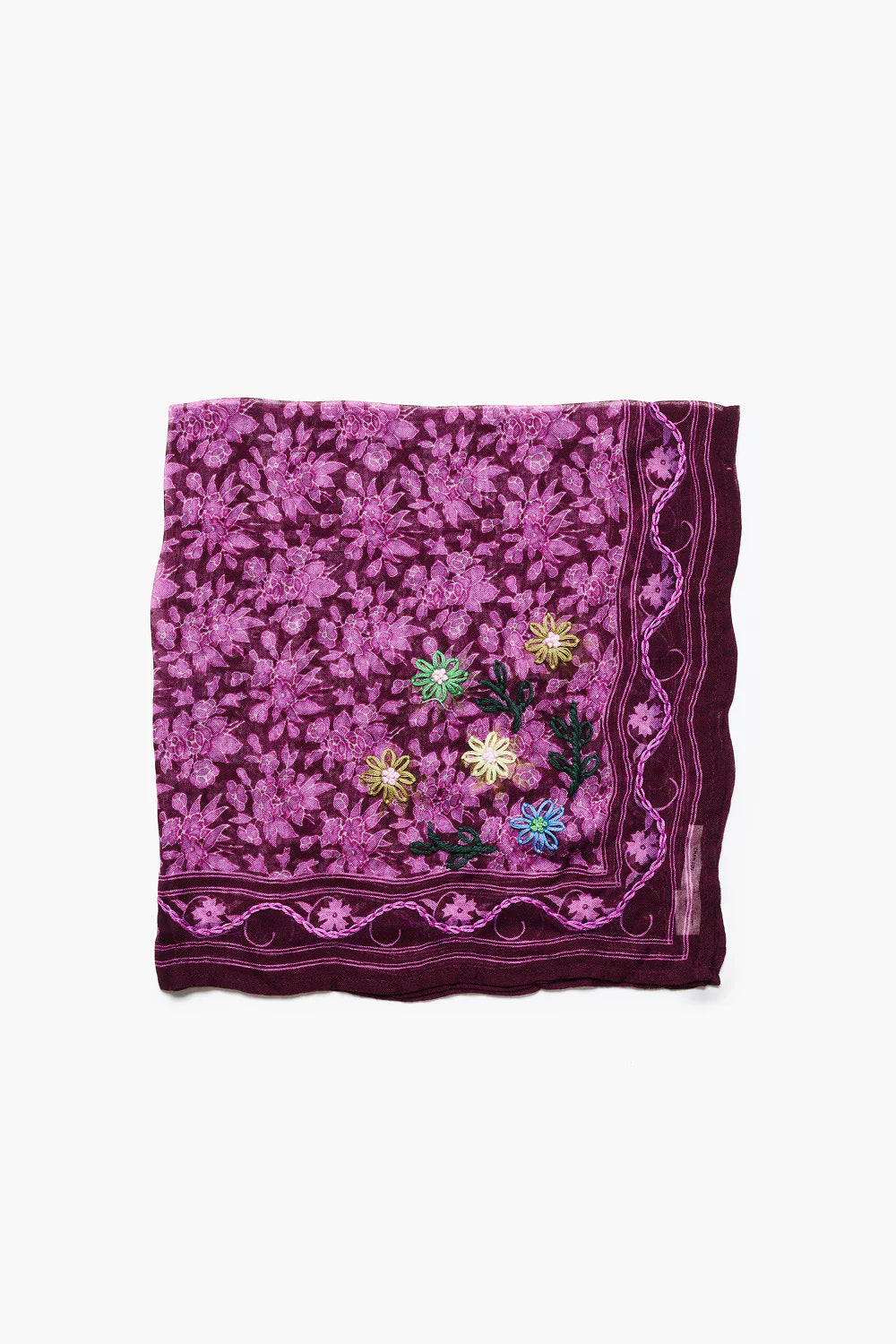 Embroidered Floral Bandana Accessories Chan Luu