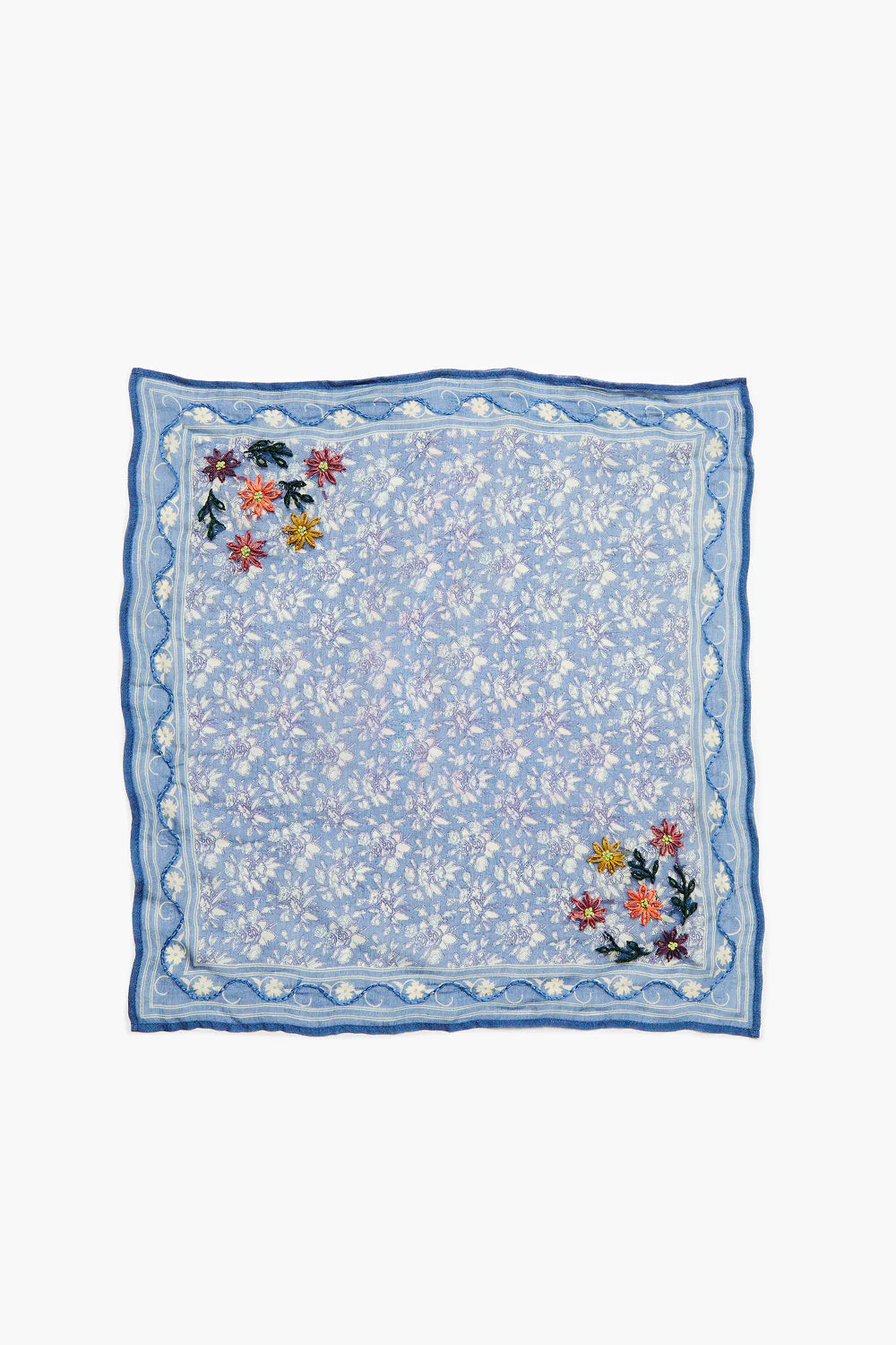 Embroidered Floral Bandana Accessories Chan Luu