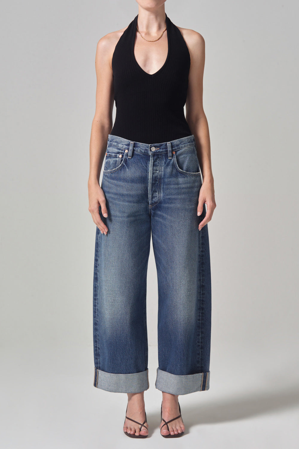 Ayla Baggy Cuffed Crop Pants Citizens of Humanity   