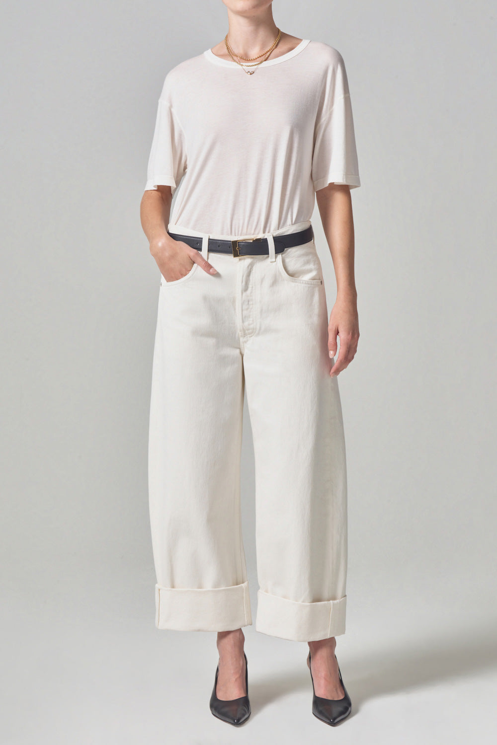 Ayla Baggy Cuffed Crop Pants Citizens of Humanity   