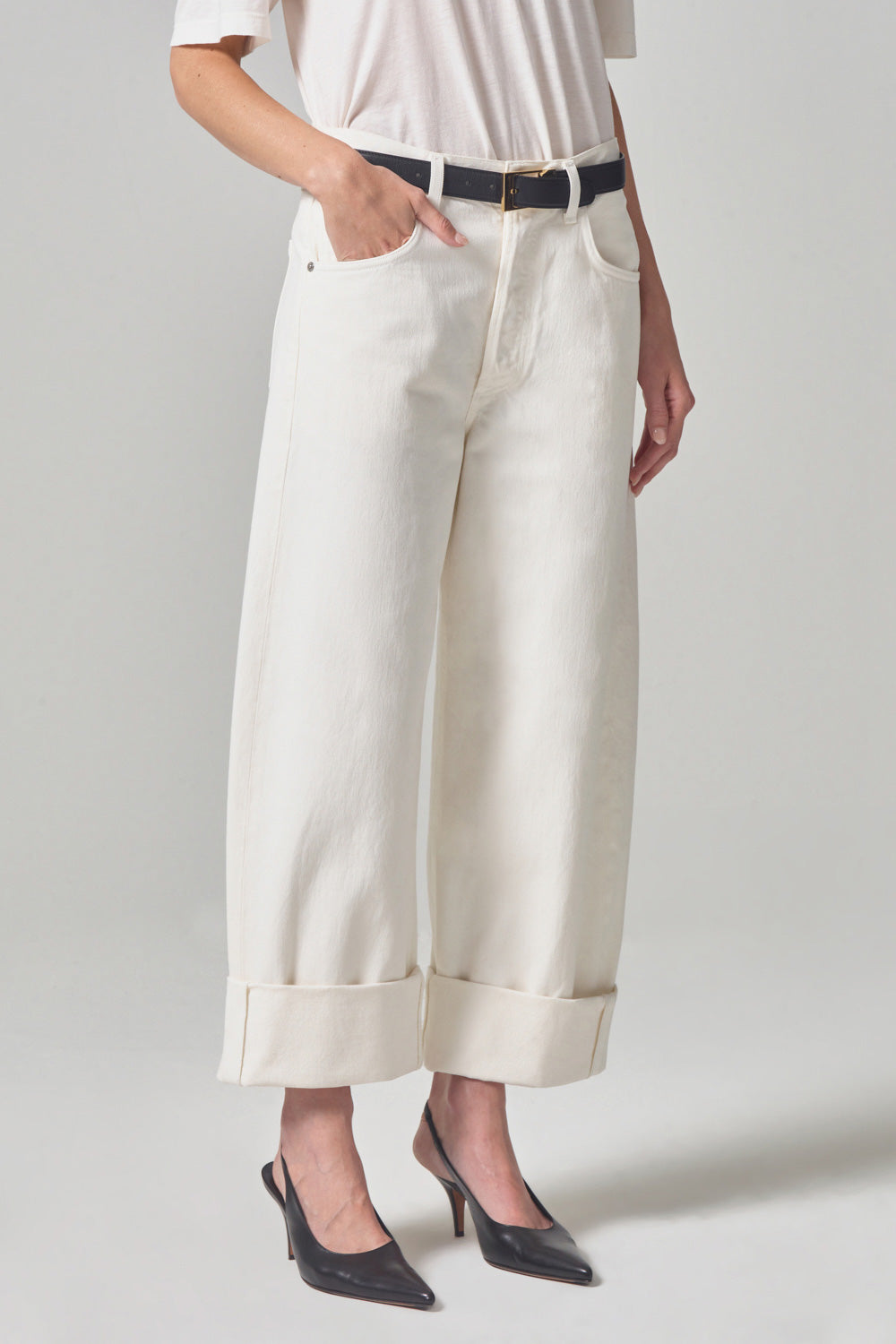 Ayla Baggy Cuffed Crop Pants Citizens of Humanity   