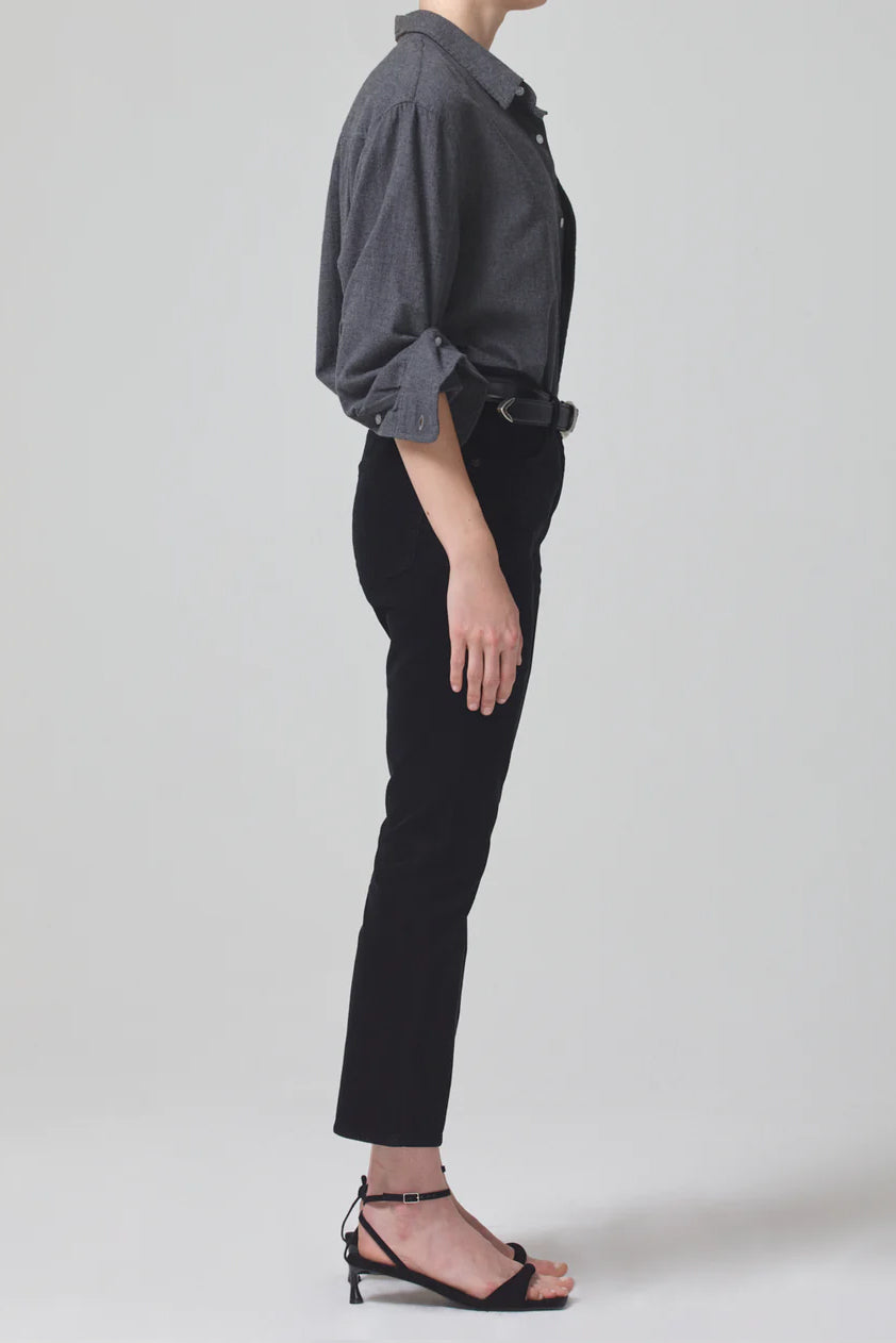 Citizens-of-Humanity-Isola-Mid-Rise-Cropped-Boot-Corduroy-Black