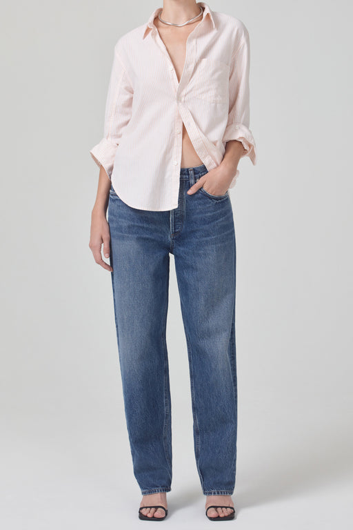 Citizens-of-Humanity-Kayla-Shrunken-Shirt-Oxford-Cantaloupe-Stripe