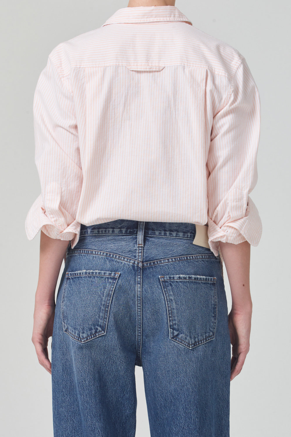 Citizens-of-Humanity-Kayla-Shrunken-Shirt-Oxford-Cantaloupe-Stripe