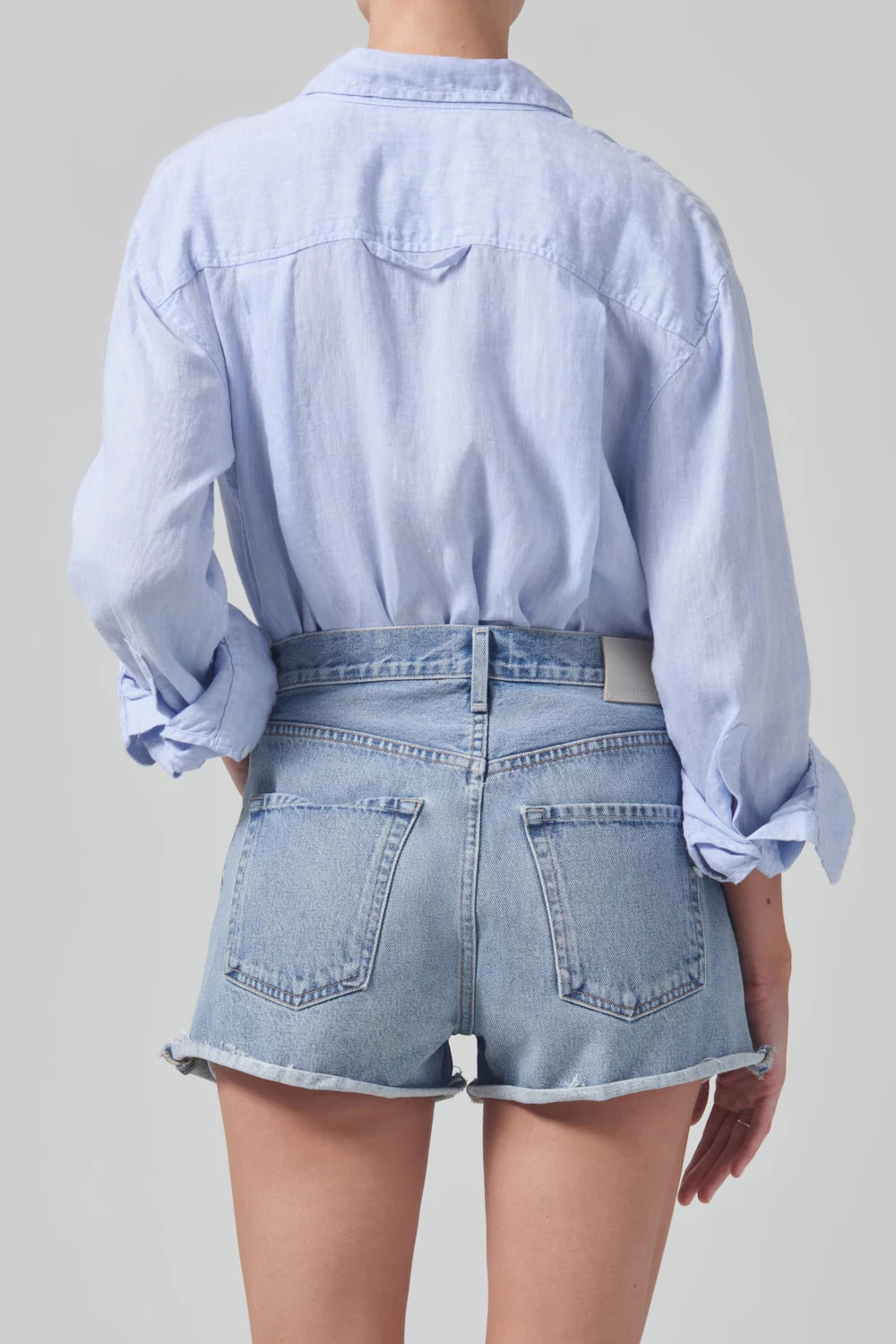 Kayla Shrunken Linen Shirt Tops Citizens of Humanity   
