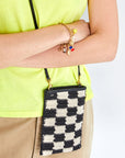    Clare-V-Poche-Crochet-Checkers