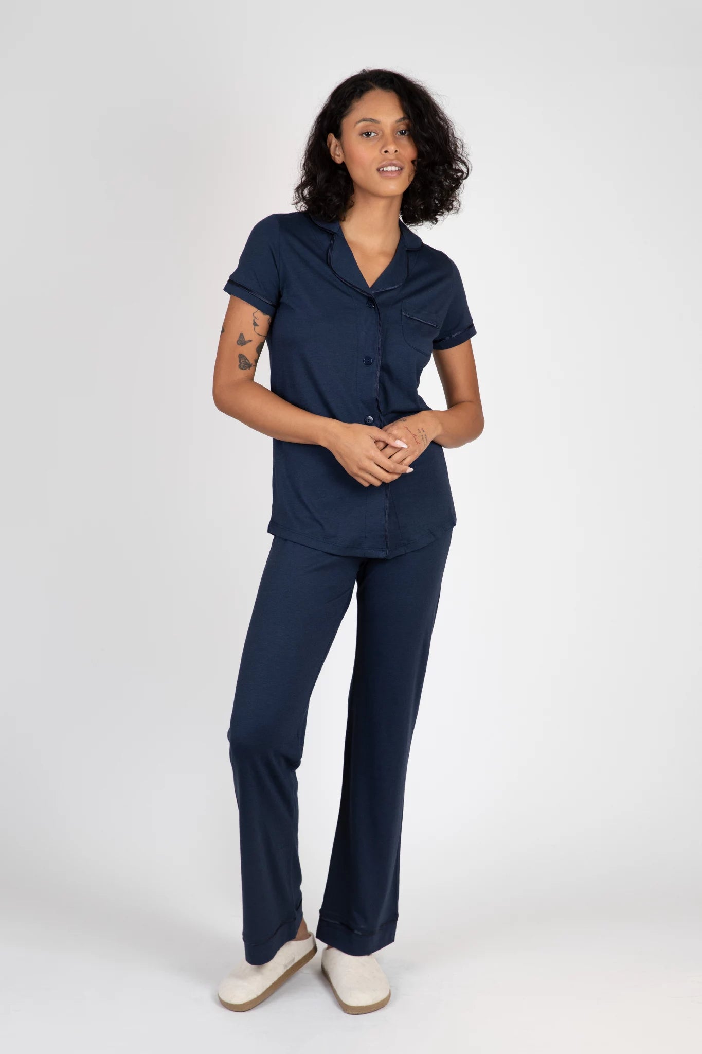 Bella Short Sleeve Top & Pant Pajama Set Sleepwear Cosabella   