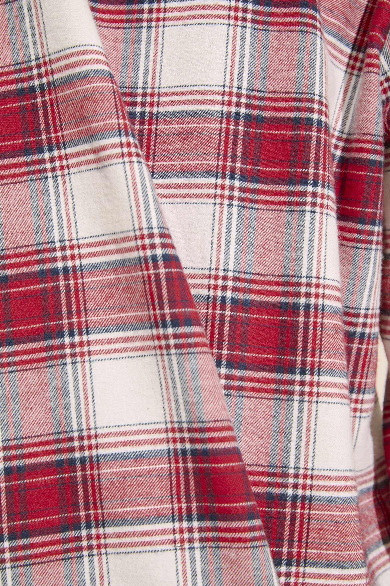Eberjey-Flannel-Long-PJ-Set-Tartan-Plaid-Haute-Red-Ivory