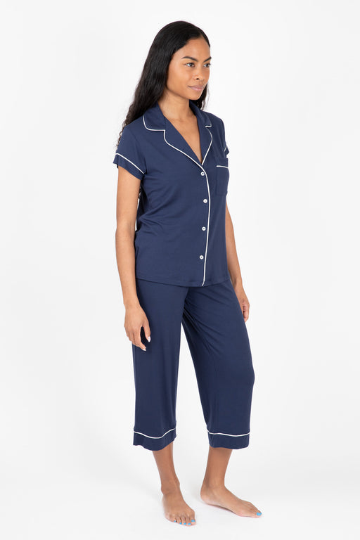 Eberjey-Gisele-Short-Sleeve-Cropped-PJ-Set-Navy-Ivory