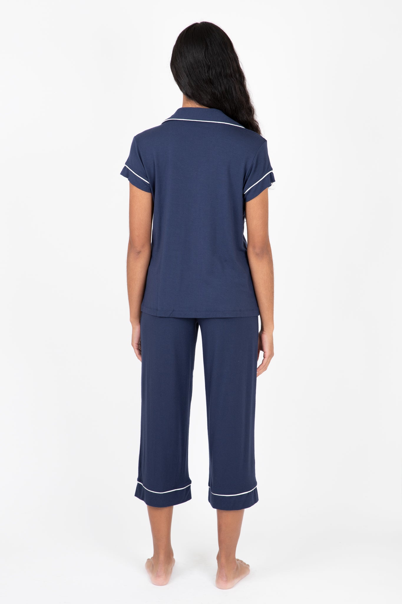 Gisele Short Sleeve Cropped PJ Set Sleepwear Eberjey   