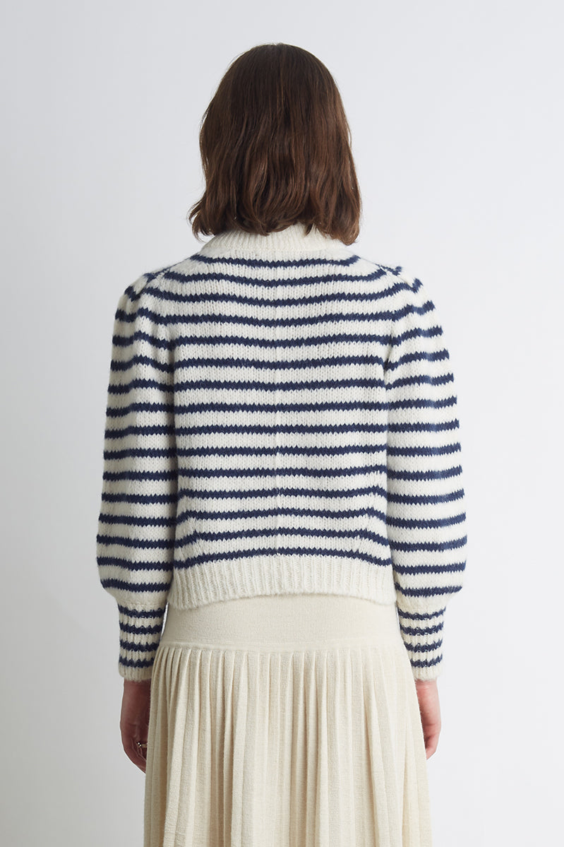    Eleven-Six-Kate-Stripe-Sweater-Ivory-Navy-Stripe