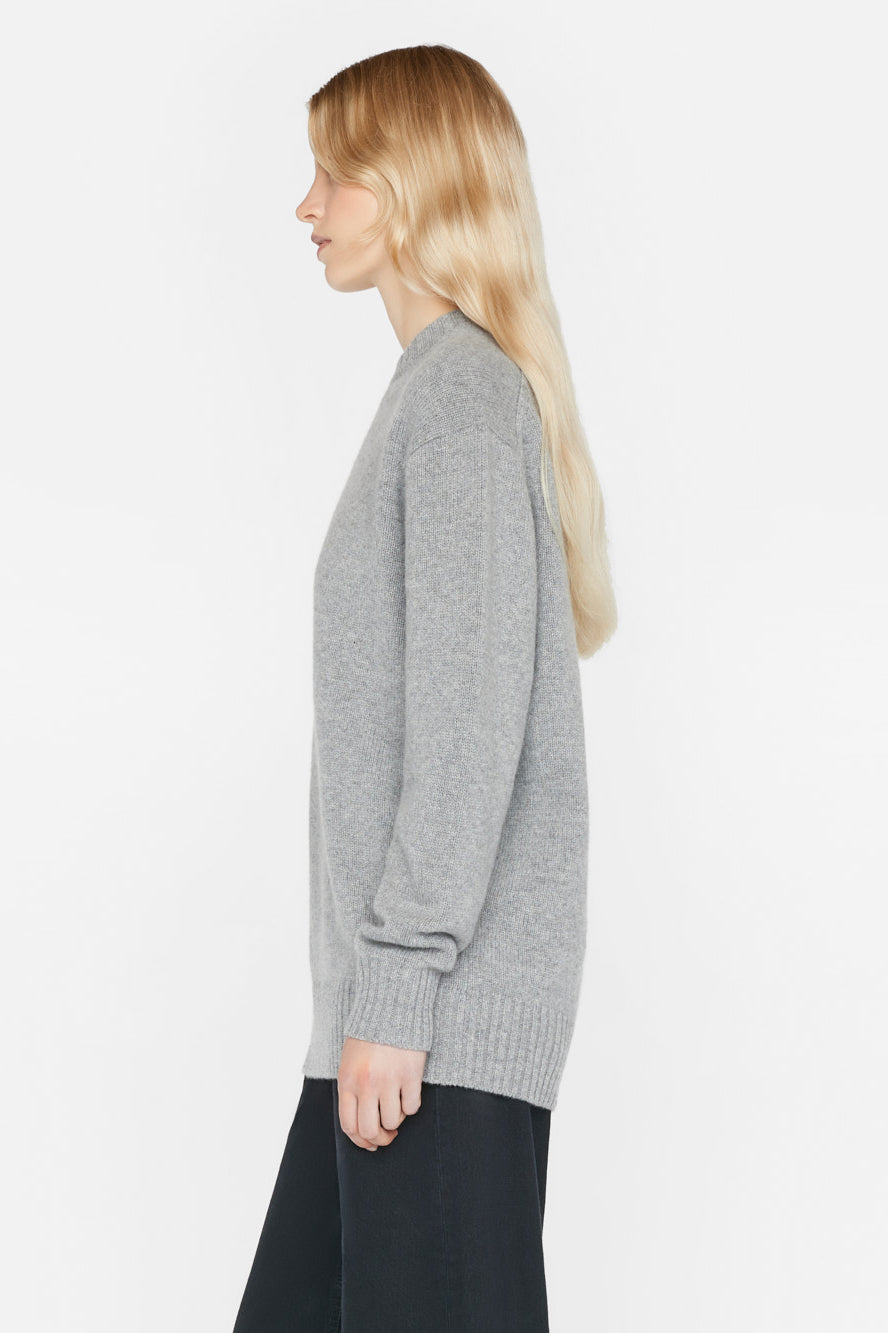    FRAME-Boyfriend-Cashmere-Crew-Gris-Heather