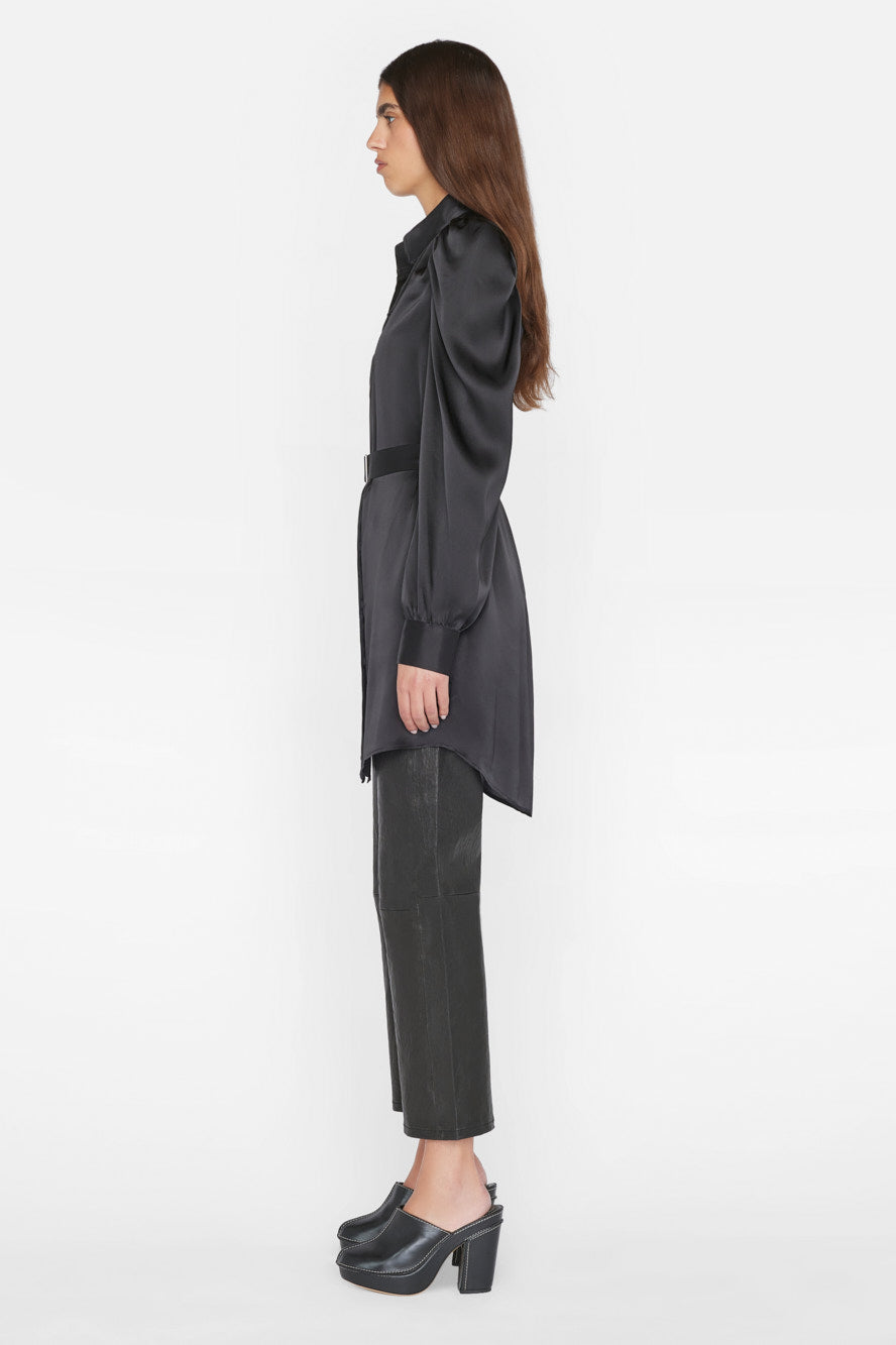FRAME-Gillian-Long-Sleeve-Mini-Dress-Noir
