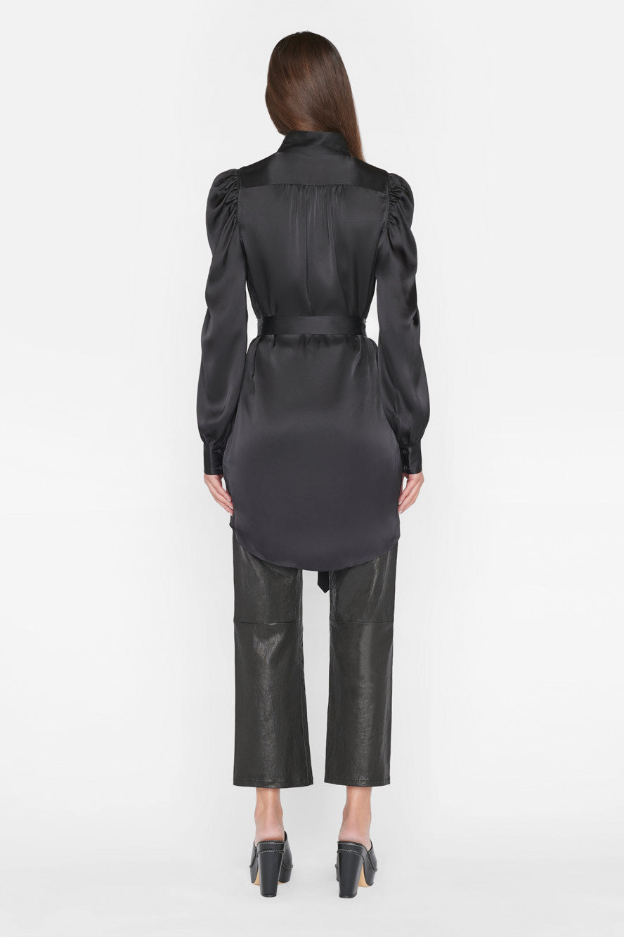 FRAME-Gillian-Long-Sleeve-Mini-Dress-Noir