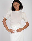 Ruched Sleeve Cashmere Sweater Sweaters & Knits FRAME   