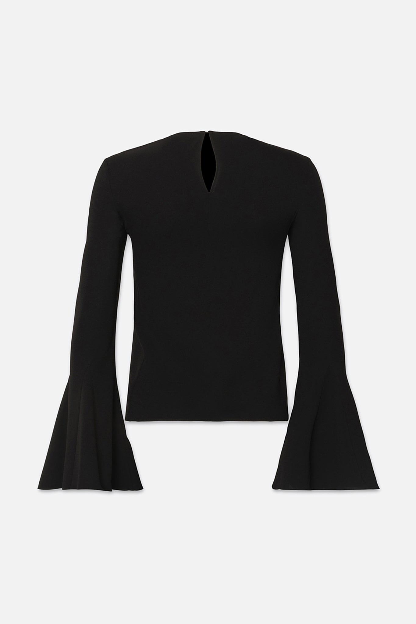 Frame-Flutter-Sleeve-Blouse-Black