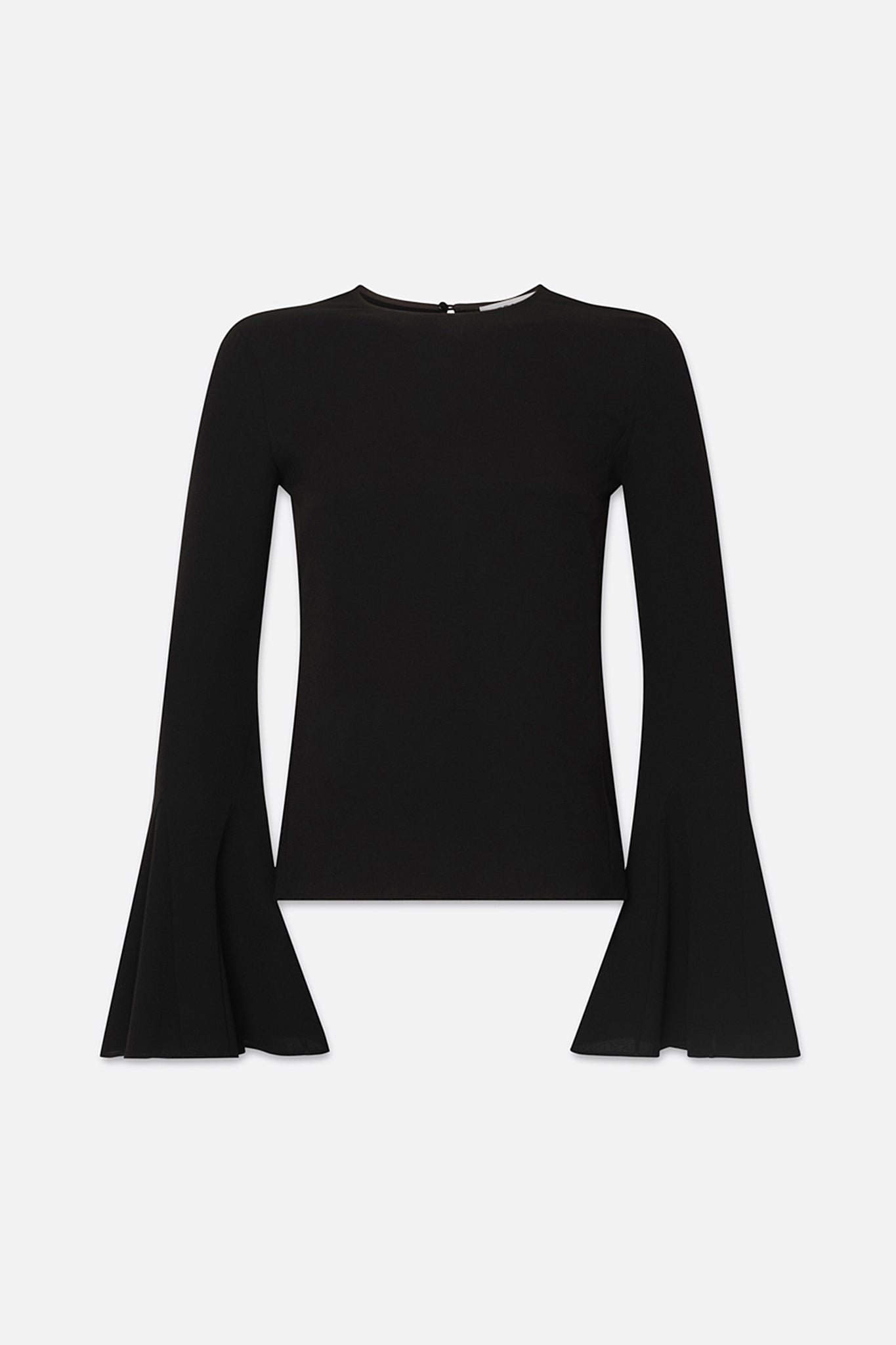 Frame-Flutter-Sleeve-Blouse-Black