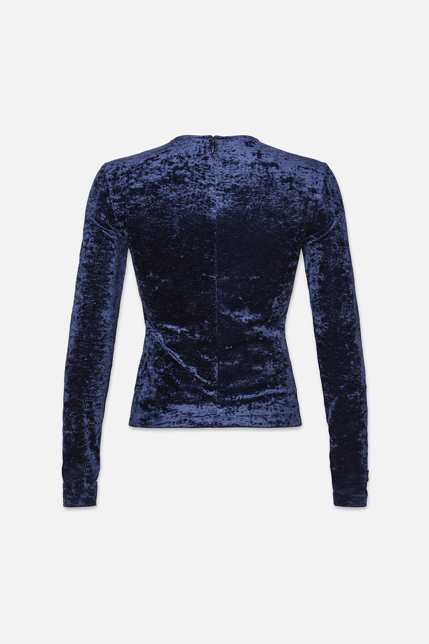    Frame-Velvet-Long-Sleeve-Top-Blu-Scuro