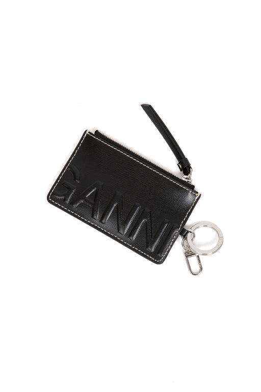    Ganni-Banner-Zipped-Coin-Purse-Black