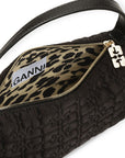    Ganni-Black-Small-Butterfly-Pouch-Satin-Bag-Black