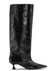 Black Soft Slouchy High Shaft Boots Footwear Ganni   