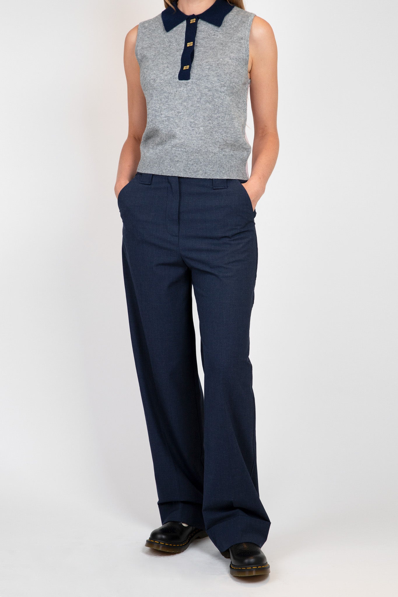 Ganni-Blue-Drapey-Melange-Trousers-Sky-Captain