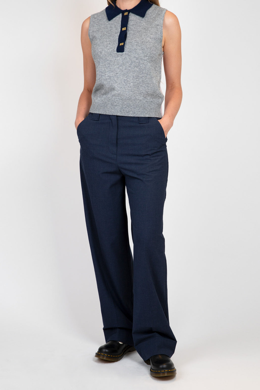 Ganni-Blue-Drapey-Melange-Trousers-Sky-Captain
