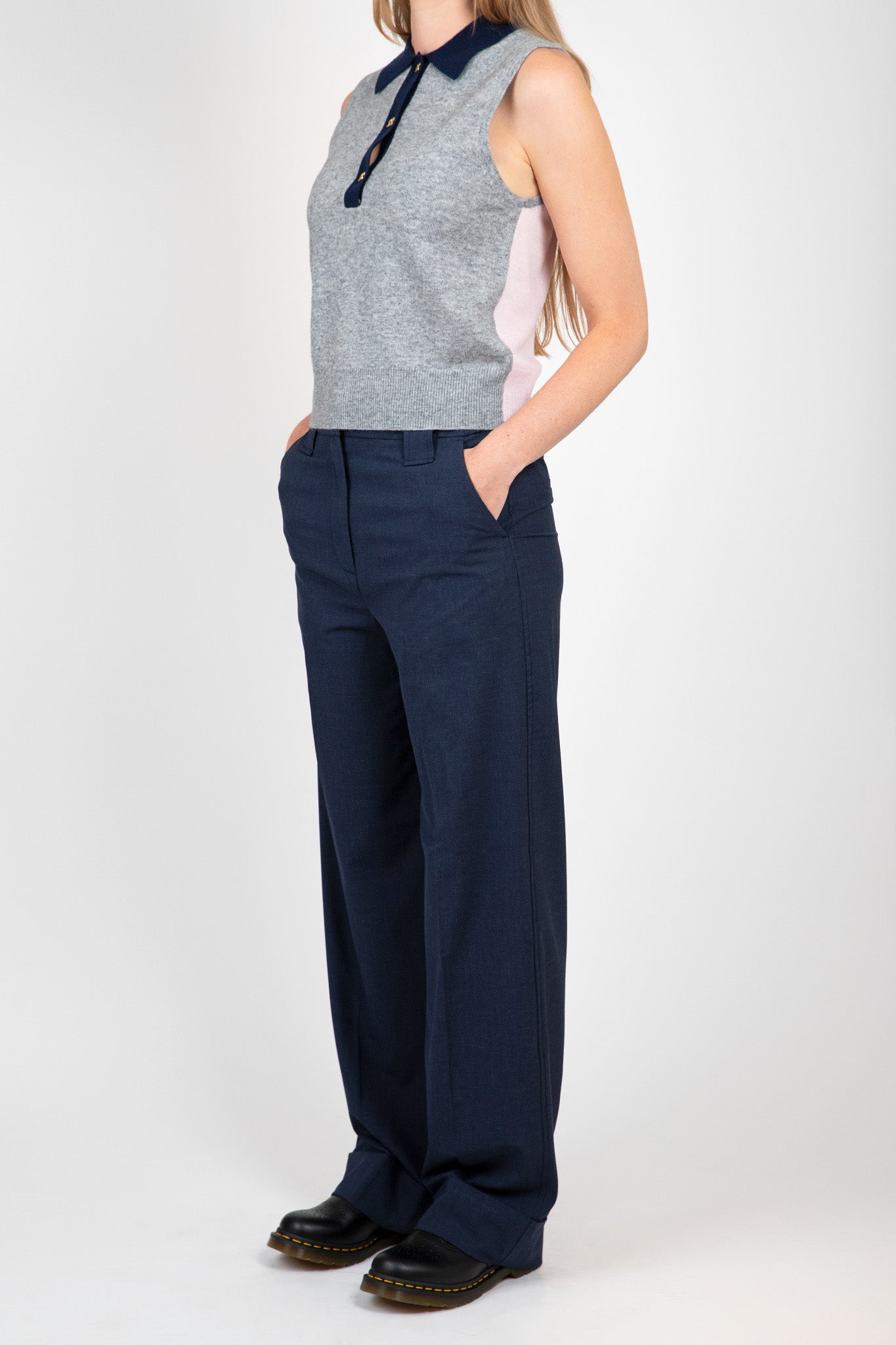 Ganni-Blue-Drapey-Melange-Trousers-Sky-Captain