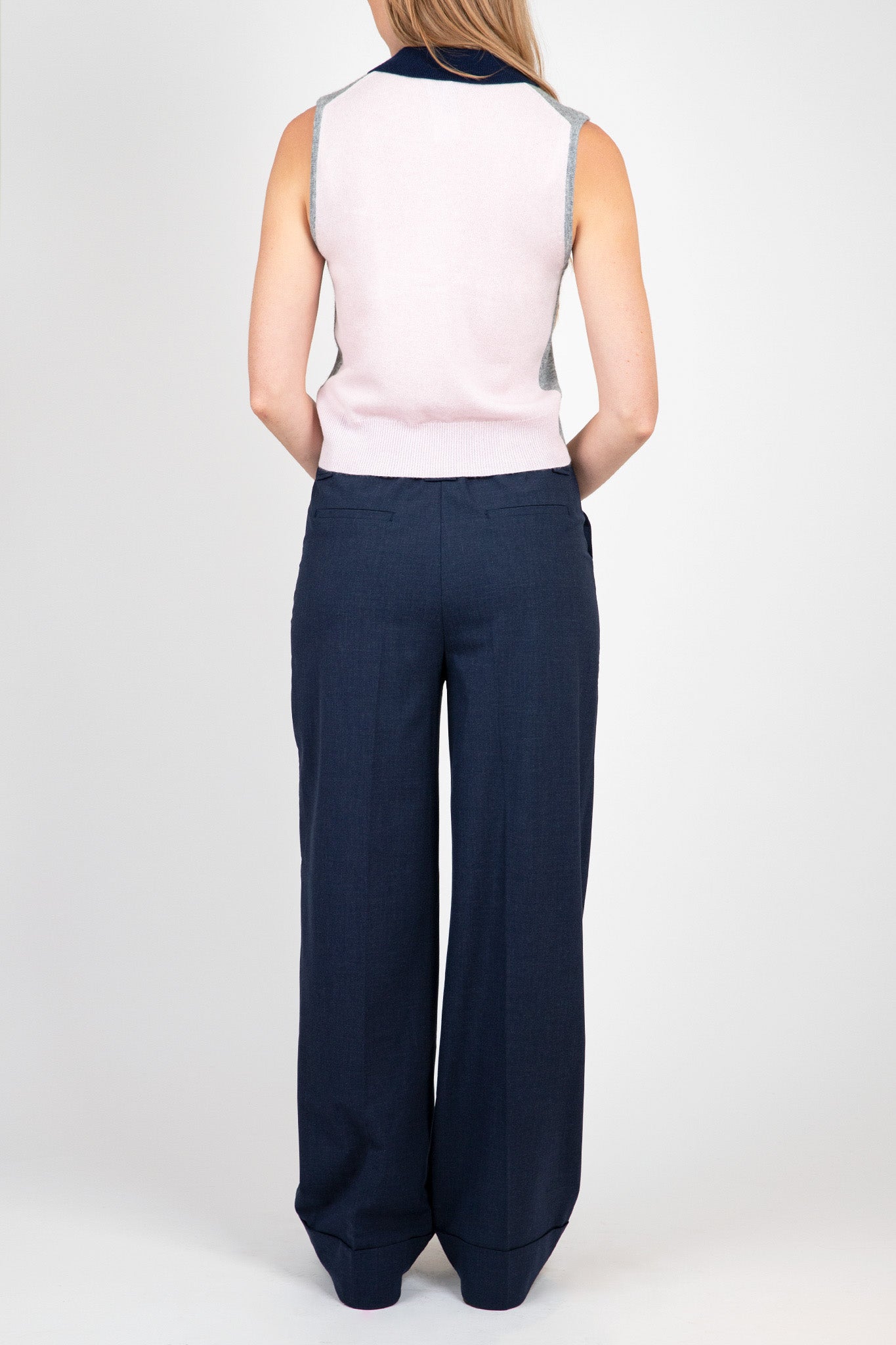 Ganni-Blue-Drapey-Melange-Trousers-Sky-Captain
